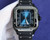 buy Super clone replica plain jane Cartier santos tape model silver blue watch (select colorway) replica from hypereptime Cartier