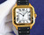 buy Super clone replica plain jane Cartier santos tape model black gold watch replica from hypereptime Cartier