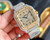 buy High quality replica iced out Cartier santos moissanite vvs diamond two tone gold watch replica from hypereptime Cartier