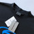 High quality replica UA Balenciaga Surfer Medium Fit in black/white and blue T-Shirt