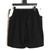 High quality replica UA Balenciaga 24SS 3B embroidered white and blue stitching knitted shorts