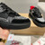 High quality replica UA Christian Louboutin Astroloubi Black Strass Calf Leather Sneaker