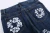High quality replica UADenim Tears Wreath Graphic Vintage Hip Hop Y2k Straight Flower Denim Jeans
