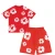 High quality replica UA Denim Tears Wreath Vintage Cotton Puff Print T-Shirt And Shorts Co-Ord T-Shirt Set