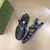 buy High Quality Replica UA Gucci Rubber buckle strap blue Sandal replica from hypereptime Gucci
