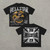buy High quality replica UA  Vintage Personalized Hellstar Print Short Sleeve Tee & Flared Trousers Two Piece Set replica from hypereptime Other brands