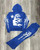 buy High quality replica UA Vintage Street Hellstar Hip Hop Blue Pullover Hoodie & Flared Sweatpants Set replica from hypereptime Other brands