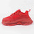 UA High quality replica Balenciaga Triple S Clear Sole Trainners ALL RED color sneakers