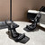 High Quality Replica UA Alexander Wang Women Heels In Black(10Cm Heel) Sandals