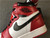 UA High quality replica nike Air Jordan Retro 1 high top OG 1  White/Black-Red  Sneakers