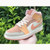 High quality replica UA Nike Pink Orange Stitching Air 1 Mid, Sneakers