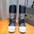 High quality replica UA DiorAlps Snow Deep Blue, Boots