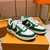High quality replica UA Louis Vuitton X Nike Air Force 1 Green Sneaker