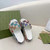 High quality replica UA Gucci Women's Platform White Rainbow, Slide Sandal