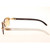 High quality replica UA Cartier Black And White Buffalo Big Lens In Gold Sunglasses