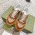 High quality replica UA Gucci GG embossed sneaker brown canvas, Sneaker