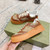 High quality replica UA Gucci GG embossed sneaker brown canvas, Sneaker