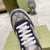 High quality replica UA Gucci GG embossed sneaker blue canvas, Sneaker