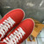 Buy High quality replica UA Louis Vuitton x Nike Air Force 1s in Red, Sneaker from HypeRepTime, best replica designer brand website
