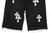 High Quality Replica UA Levi Strauss Chrome Hearts with white Cross Patch Distressed, Short