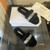 buy High quality replica UA Dior Chez Moi Black Cotton Embroidery and White Shearling, Slides replica from hypereptime DIOR