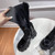 High Quality Replica UA Prada Monolith Patent Leather High Black,Boots