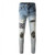 High Quality Replica UA Amiri Denim Applique Logo Jean Clay Indigo, Pants