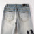 High Quality Replica UA Amiri Denim Applique Logo Jean Clay Indigo, Pants