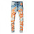 buy High Quality Replica UA Amiri x Chemist leather stars jeans orange, Pants replica from hypereptime Other brands