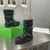 High Quality Replica UA Botega Veneta Puddle Bomber Black Parakeet Boots