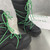 High Quality Replica UA Botega Veneta Puddle Bomber Black Parakeet Boots