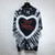 High Quality Replica UA Balenciaga Valentine's Day 22 Tie-dye Rib Triangle Oversized in Black T-Shirt