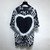 Buy High Quality Replica UA Balenciaga Valentine's Day 22 Tie-dye Rib Triangle Oversized in Black T-Shirt from HypeRepTime, best replica designer brand website