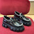 High Quality Replica UA Prada Brushed Leather Monolith Loafers