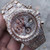 buy Iced out replica moisonnite baguette diamonds  AP royal oak chronograph watch replica from hypereptime Audemars Piguet