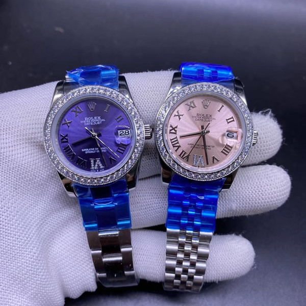 High quality replica iced out moissanite diamonds Bezel Rolex Datejust (Pick Style)