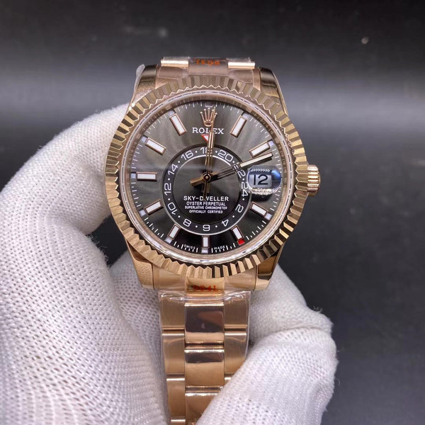buy High quality replica Plain Jane Rolex Sky-dweller, Rose gold, (36 - 44mm available) replica from hypereptime Rolex