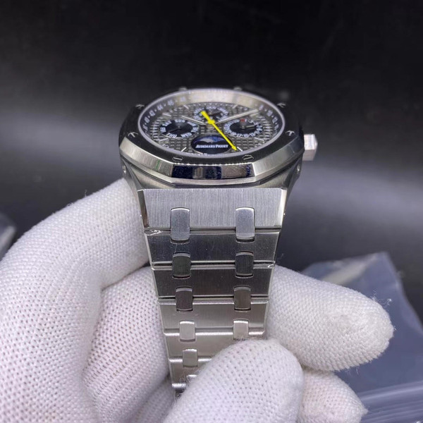 buy High quality replica Plain Jane AP All sub-dial, Gray dial, (36 - 44mm available) replica from hypereptime Audemars Piguet