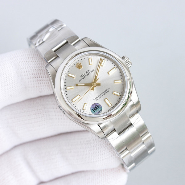 High quality replica plain jane Rolex Datejust silver gold dial watch