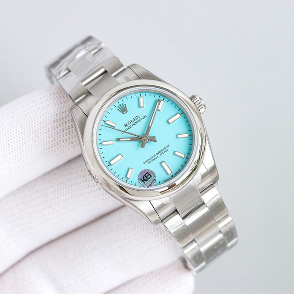 High quality replica plain jane Rolex Oyster Perpetual series sky blue watch