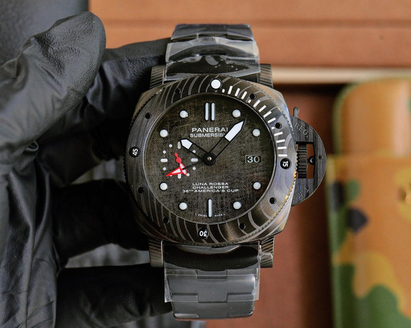 buy Super clone replica plain jane PANERAI V7 black watch replica from hypereptime Panerai