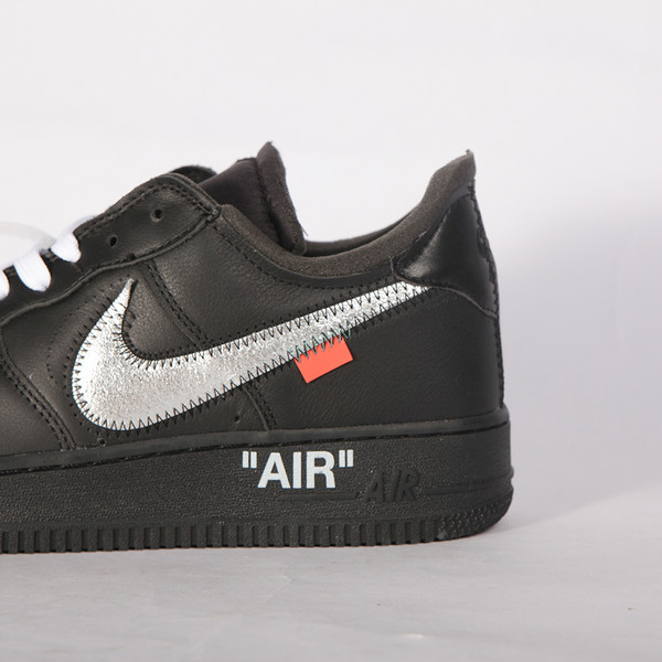Buy UA High quality replica off-white x nike Air force one AF1 black colorway sneakers from HypeRepTime, best replica designer brand website