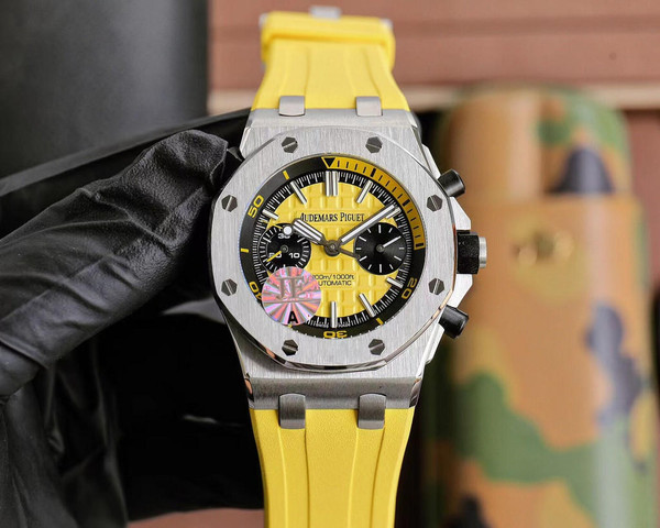 buy Super clone replica plain jane Audemars Piguet Royal Oak series fruit V2 Yellow watch replica from hypereptime Audemars Piguet