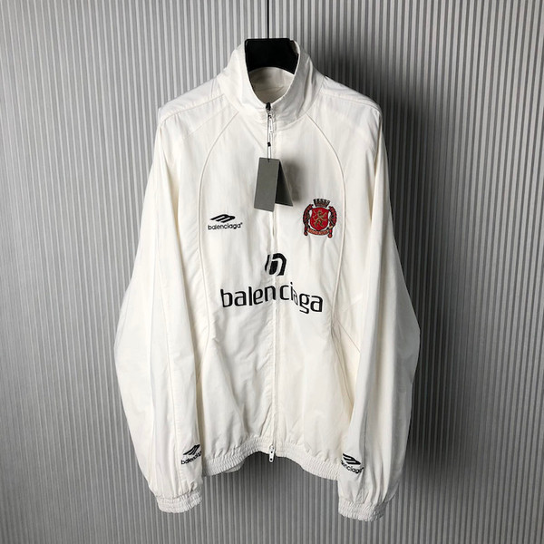 Buy High quality replica UA Balenciaga Paris Soccer Tracksuit White Jacket from HypeRepTime, best replica designer brand website