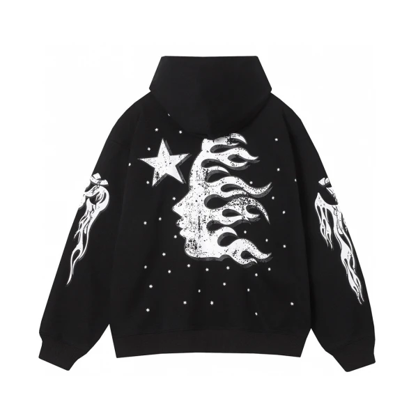 Buy High quality replica UA Hellstar Brainwashed Hoodie Black from HypeRepTime, best replica designer brand website