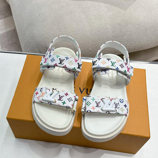 High quality replica UALouis Vuitton LV x TM LV Sunset Flat Comfort Sandal