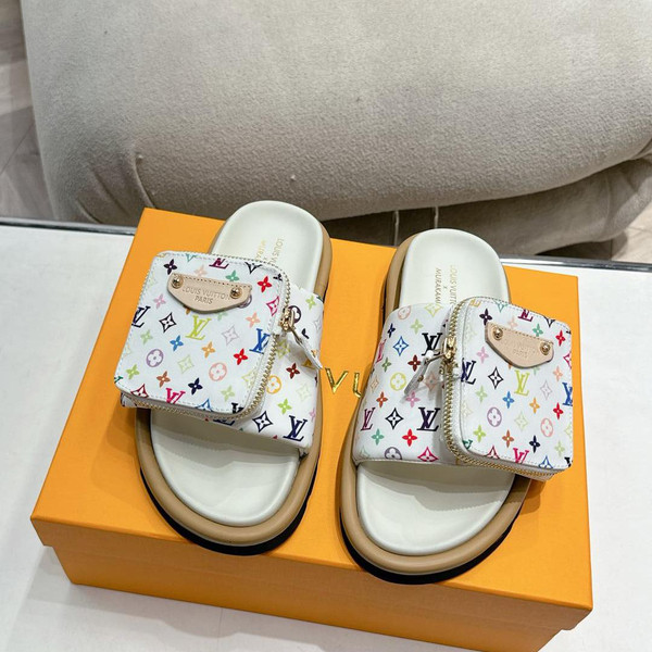High quality replica UA Louis Vuitton LV x TM Pool Pillow Flat Comfort Mule (Select Colorway)