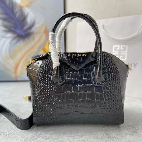 High Quality Replica UA Givenchy Mini Antigona In Crocodile Effect Leather Bag