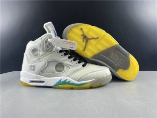 Buy UA High quality replica off-white x nike air jordan 5 retro ( Black /  whiteRed / WhiteGreen ) colorway sneakers from HypeRepTime, best replica designer brand website