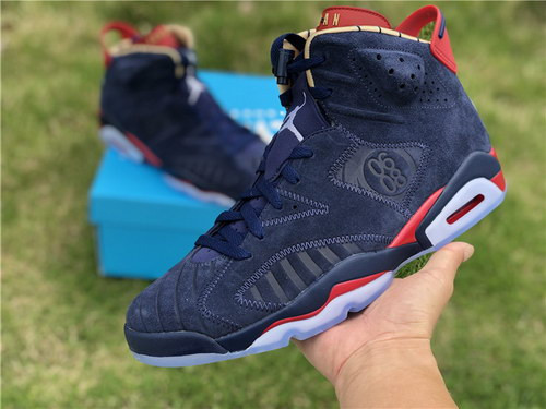 Buy UA High quality replica nike Air Jordan Retro 6 DB Doernbecher blue sneakers from HypeRepTime, best replica designer brand website